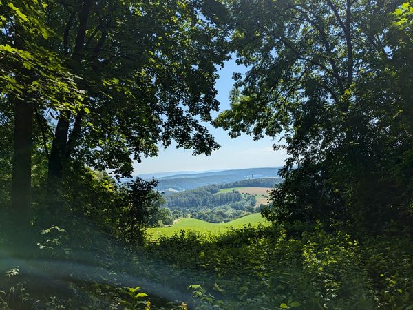 Ausblick in das Leinetal.